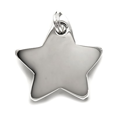Bombe star shaped silver pendant