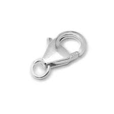 SMALL ROUND SILVER LOBSTER CLASP